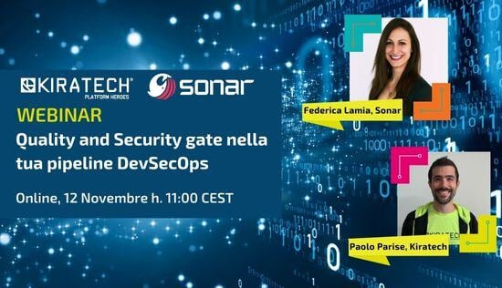 Banner-Webinar-Kiratech-Sonar-Quality and Security gate nella tua pipeline DevSecOps-Nov-2024